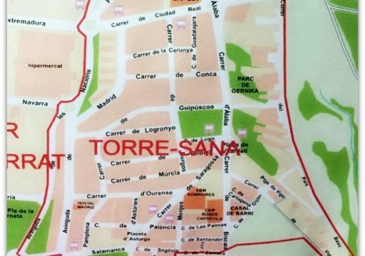 Torre-sana plano_barrio_logo