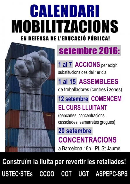 Mobilitzacions setembre 2016