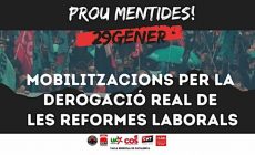 Manifestació sindical contra la insuficiència de la derogació de la reforma laboral (29 gener)